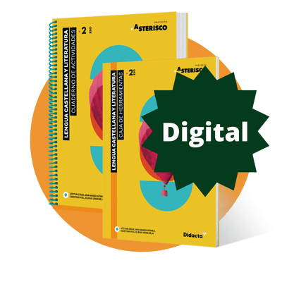 Formato digital. Asterisco 2. Cuaderno de actividades + Caja de herramientas. Lengua Castellana y Literatura 2.º ESO