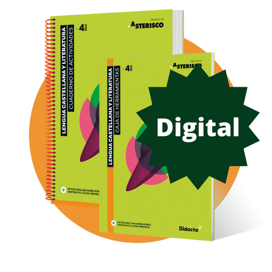 Formato digital. Asterisco 4. Cuaderno de actividades + Caja de herramientas. Lengua Castellana y Literatura 4.º ESO