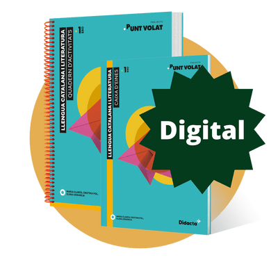 Format digital. Punt volat 1. Quadern d'activitats + Caixa d'eines. Llengua Catalana i Literatura per a 1r d'ESO