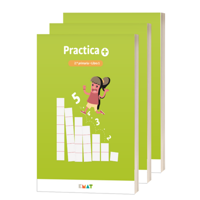 Practica +. Material de EMAT para Matemáticas de 2.º de primaria