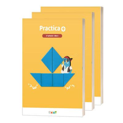 Practica +. Material de EMAT para Matemáticas de 3.º de primaria
