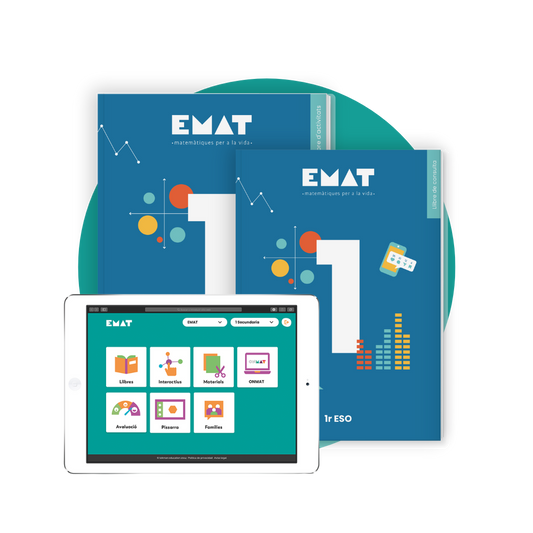 EMAT. Pack llibre d'activitats + llibre de consulta + llicència digital completa. 1r ESO (material en català)