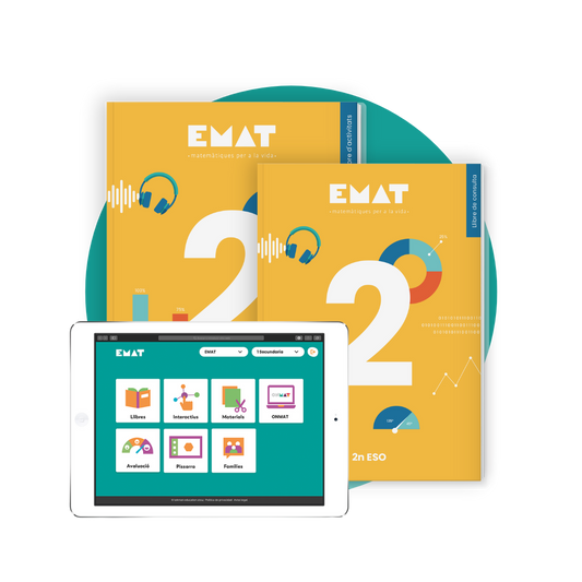 EMAT. Pack llibre d'activitats + llibre de consulta + llicència digital completa. 2n ESO (material en català)