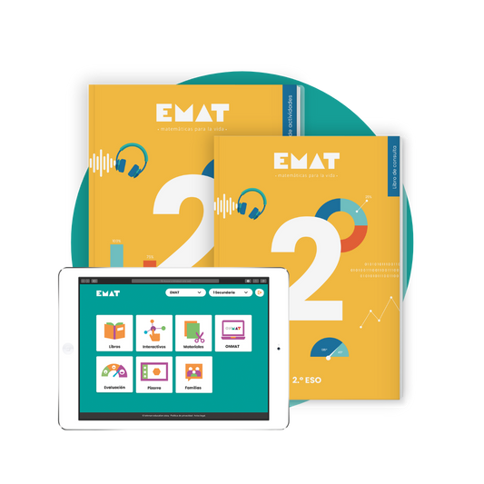 EMAT. Pack libro de actividades + libro de consulta + licencia digital completa. 2.º ESO (material en castellano)