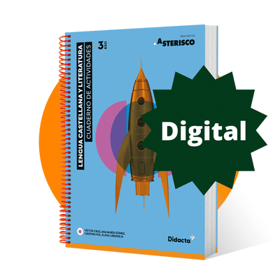 Formato digital. Asterisco 3. Cuaderno de actividades interactivo. Lengua Castellana y Literatura 3.º ESO