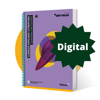 Format digital. Punt Volat 4. Quadern d’activitats. Llengua Catalana i Literatura per a 4t ESO